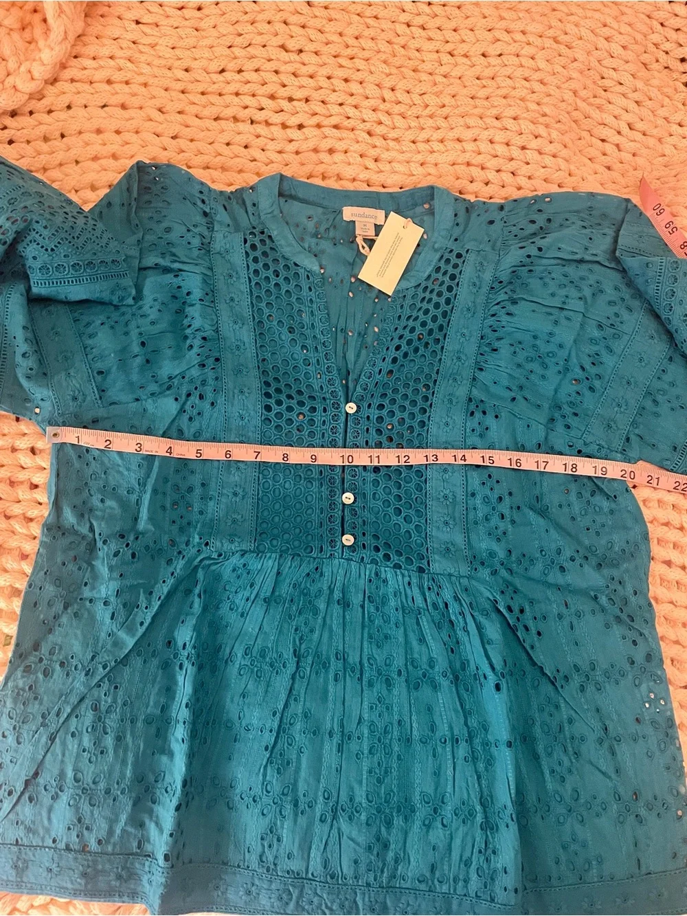 Sundance Eyelet Symphony Top. NWT. Medium. - Picture 3 of 7